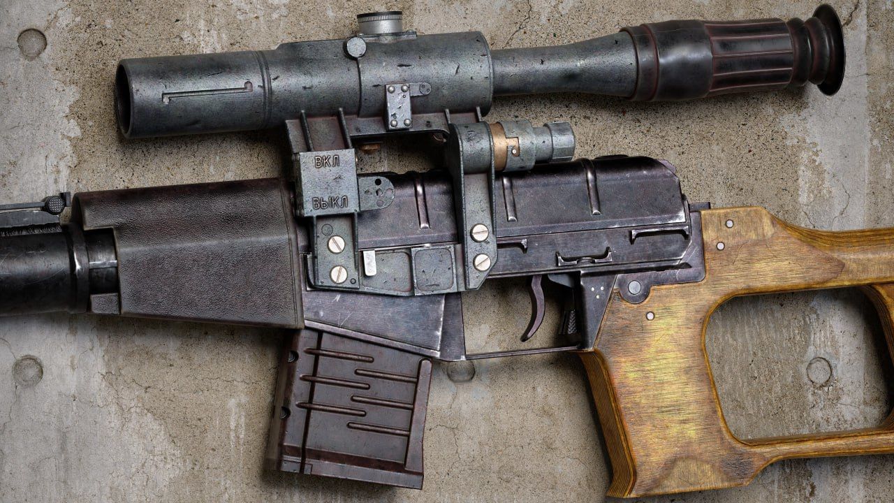 VSS Vintorez Gameready Low-poly 3D model_8