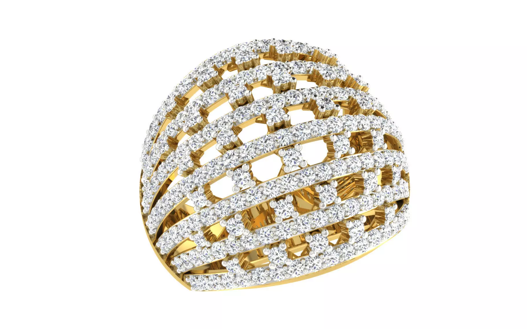 Women Ring Render 3dm STL OBJ FBX Details 3D print model