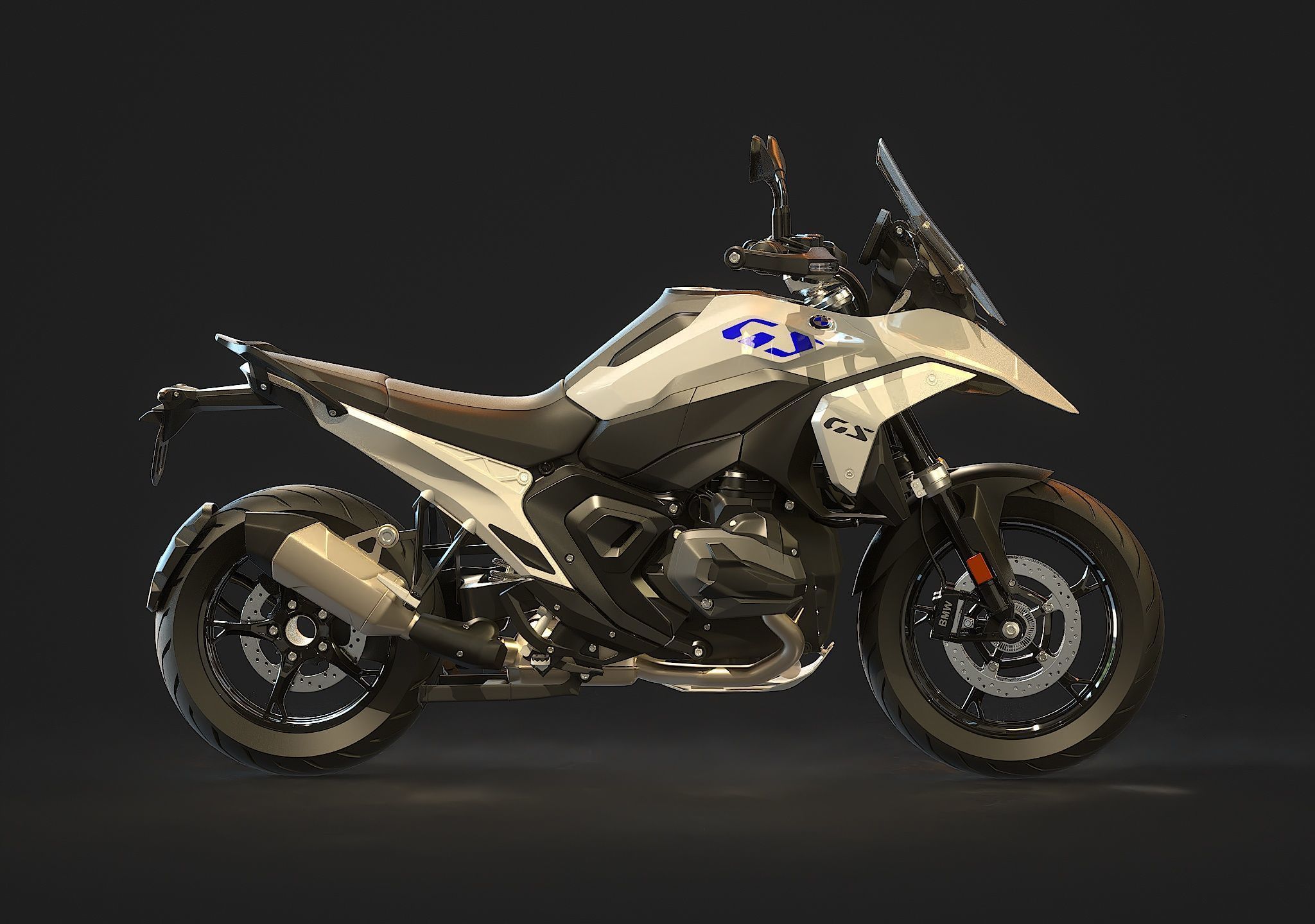 Motorcycle R 1300 GS 2024 3D model_7