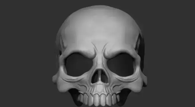 stylized skull