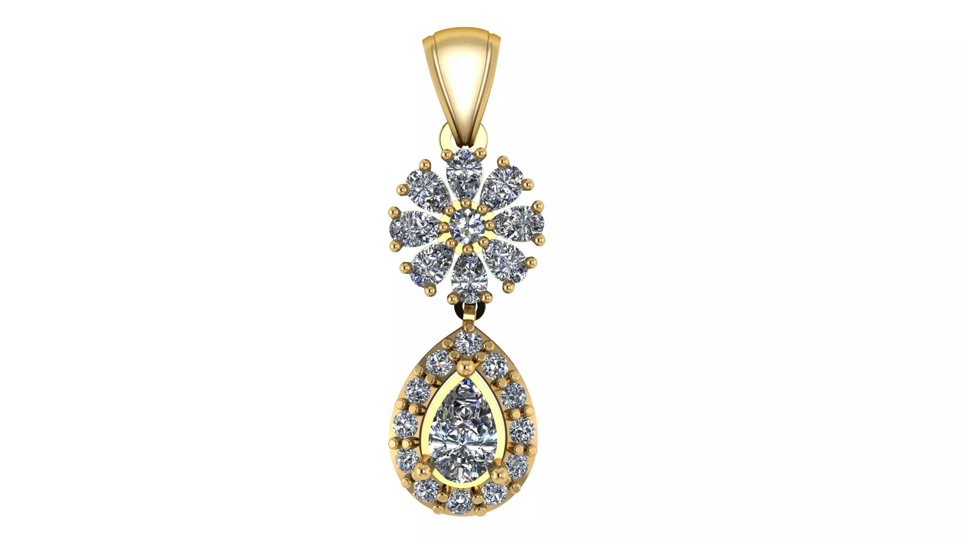 ILANA DIAMOND PENDANT 3D PRINTABLE MODEL 3D print model