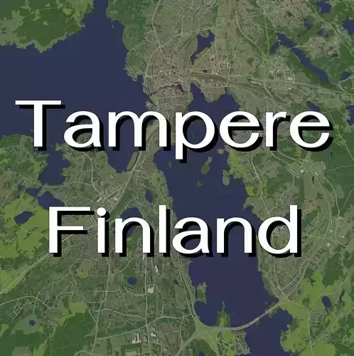 Tampere Finland - city and urban 3D model
