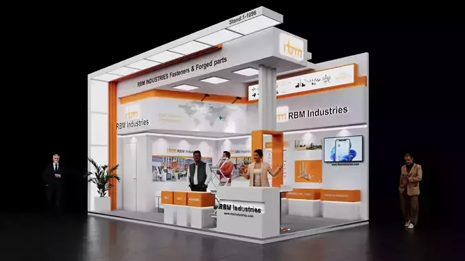 Exhibition Stand 7x4 2Sides D1V1