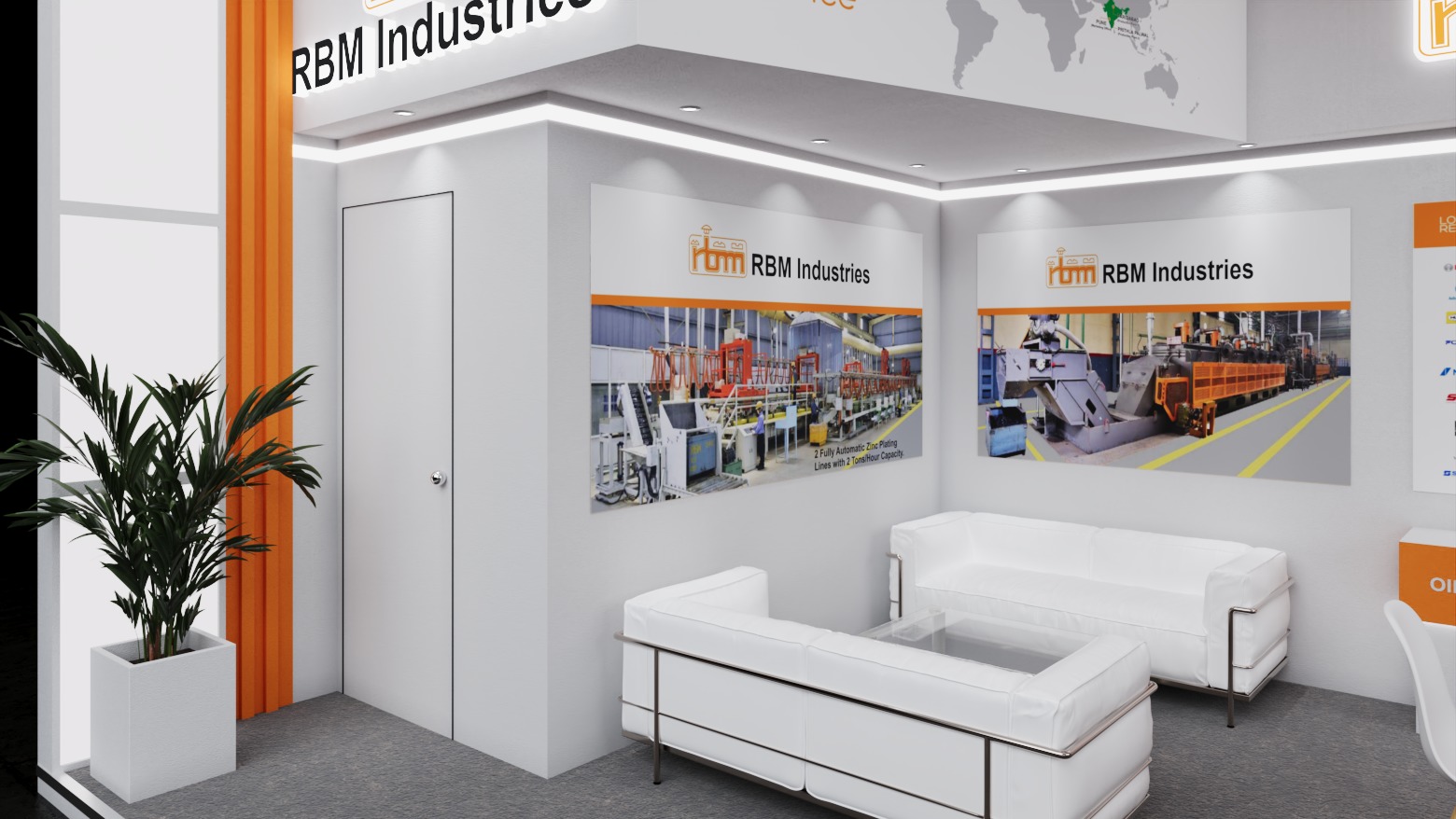 Exhibition Stand 7x4 2Sides D1V1 3D model_7