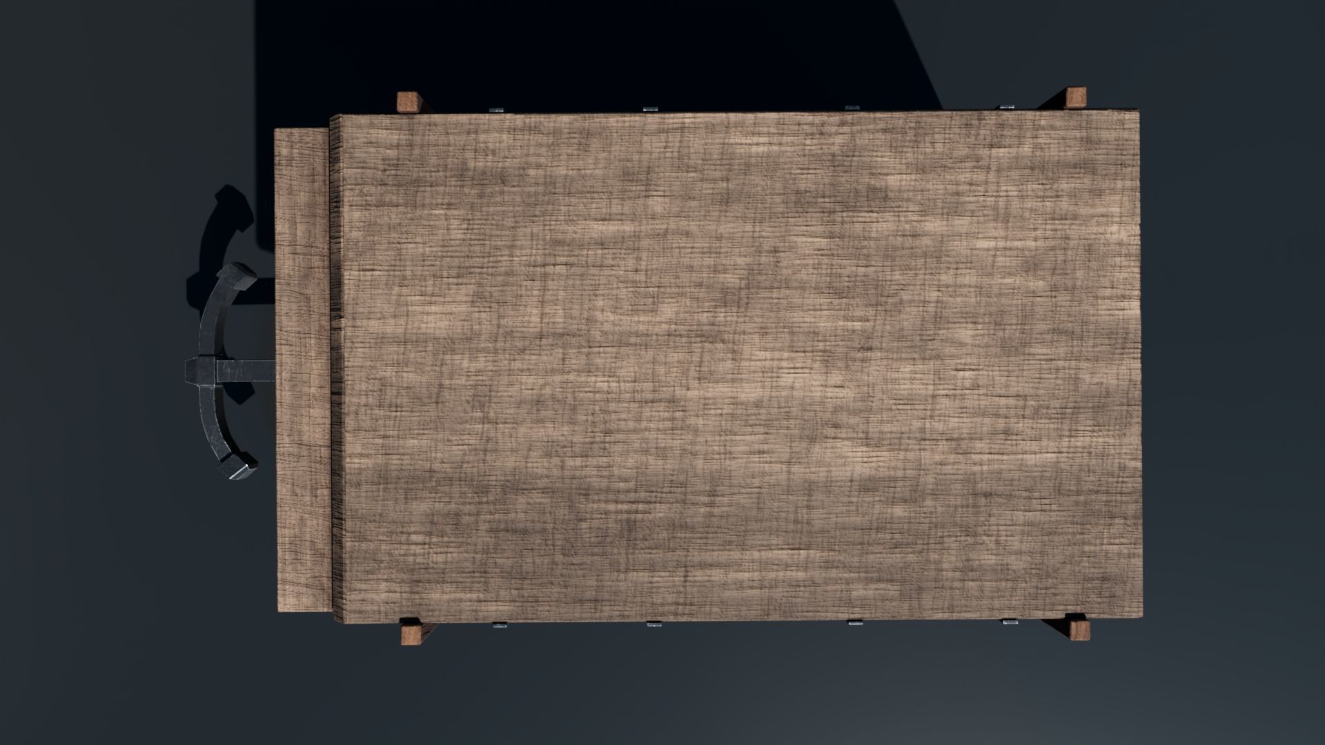 Medieval Carriage Low-poly 3D model_5