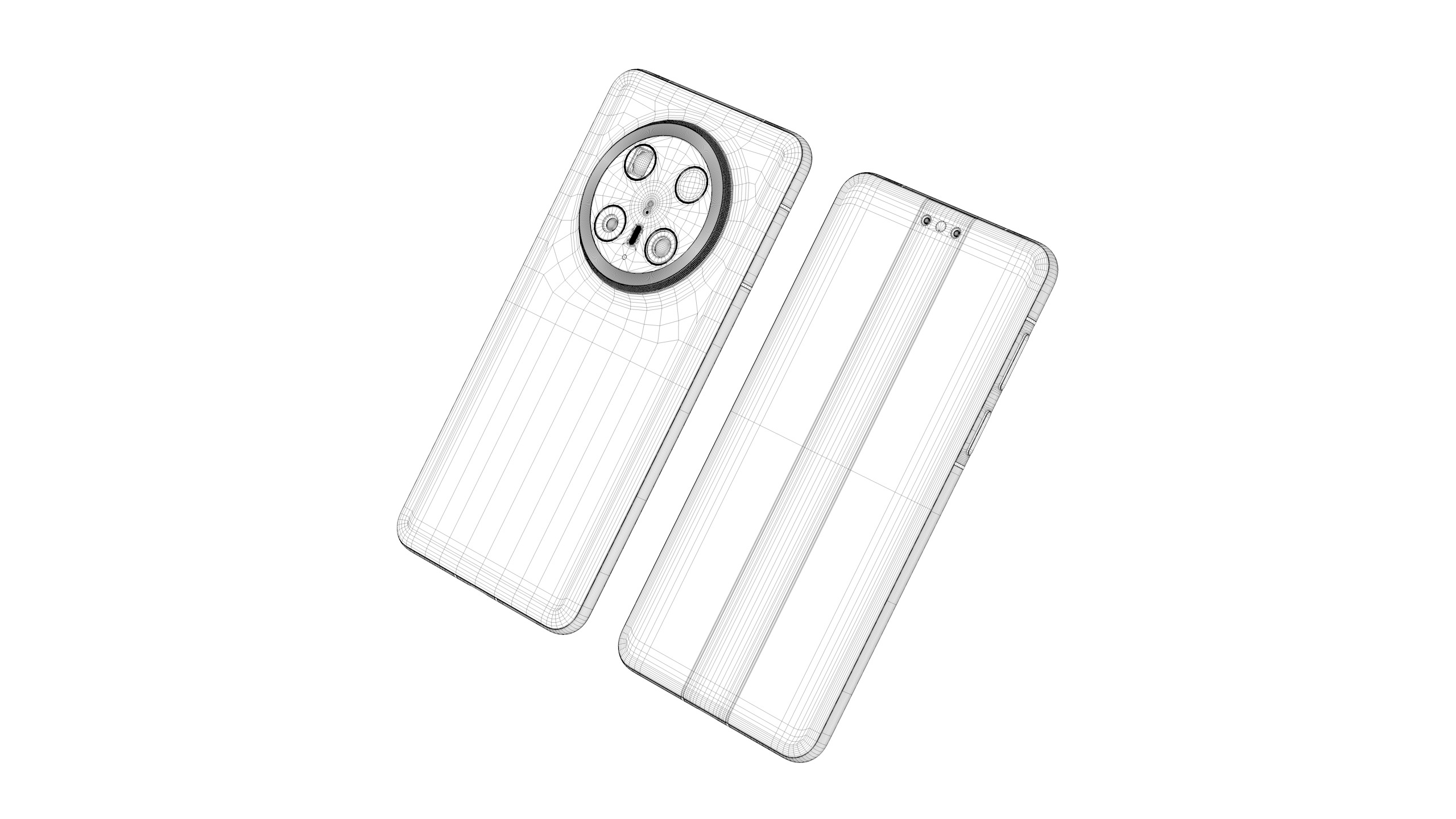 HUAWEI Mate 70 Pro Plus  Kirin 9020 Smartphone C4D Model 3D model_4