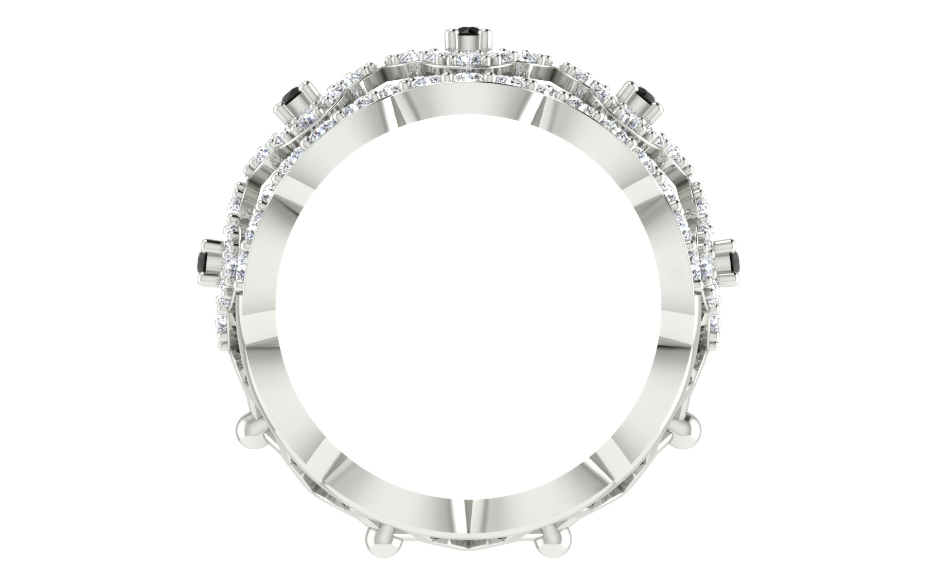 Women Ring Render 3dm STL OBJ FBX Details 3D print model_3