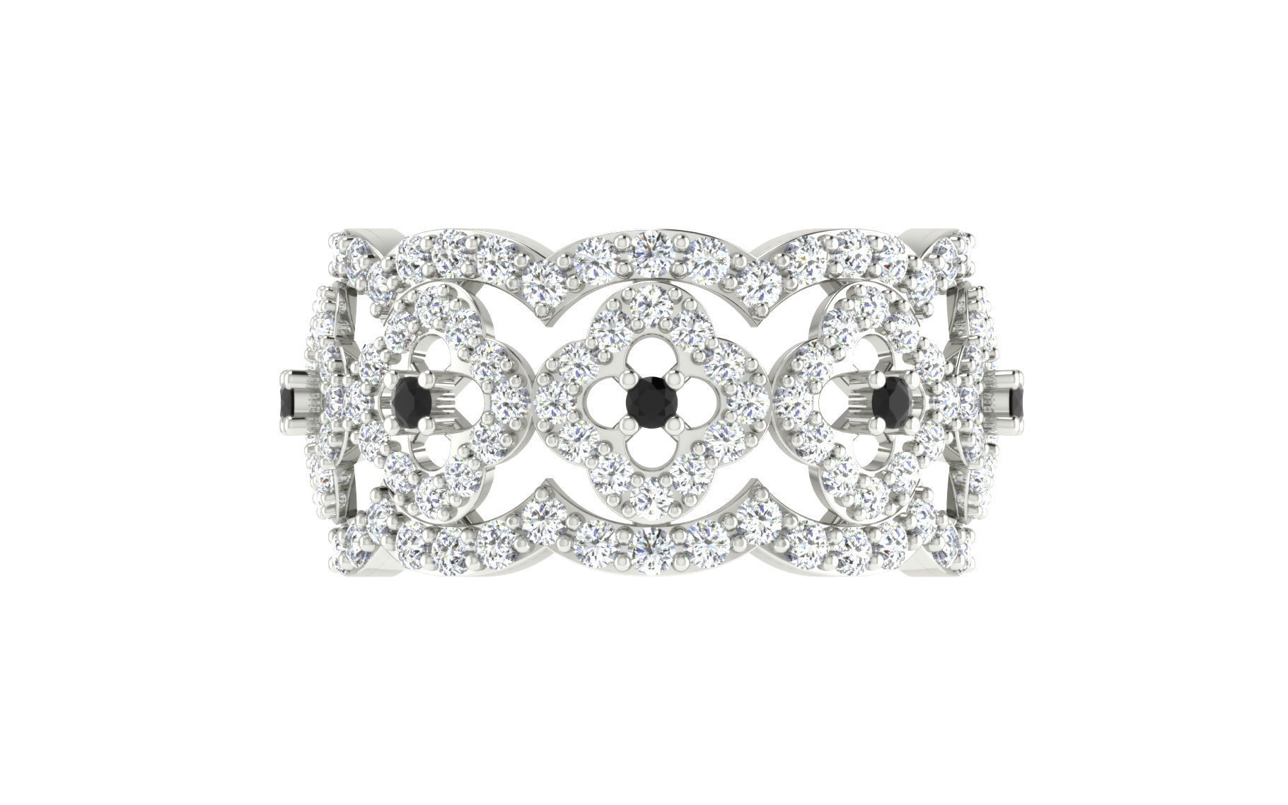 Women Ring Render 3dm STL OBJ FBX Details 3D print model_6