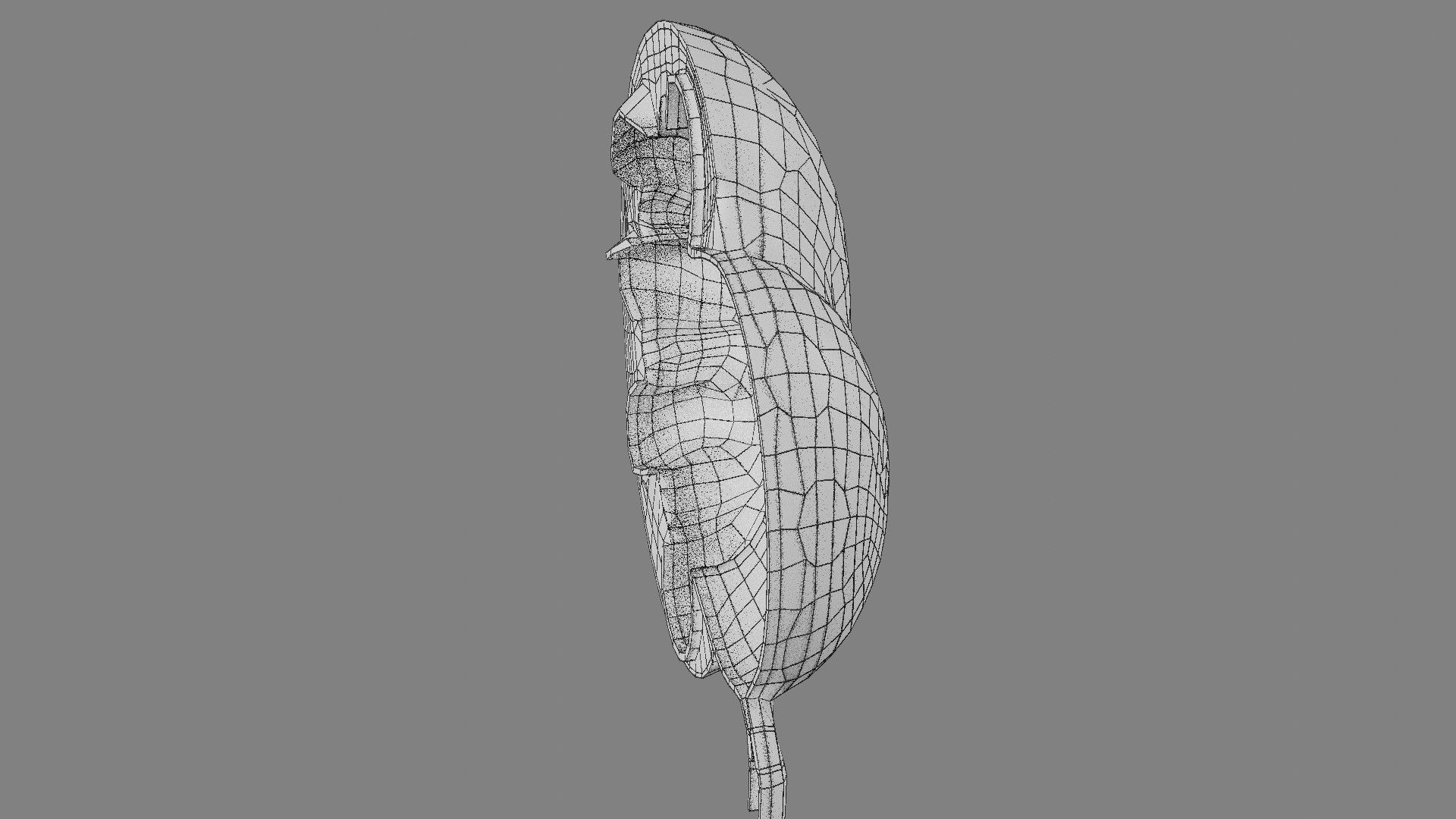 Hydronephrosis marked kidney renal Low-poly 3D model_18