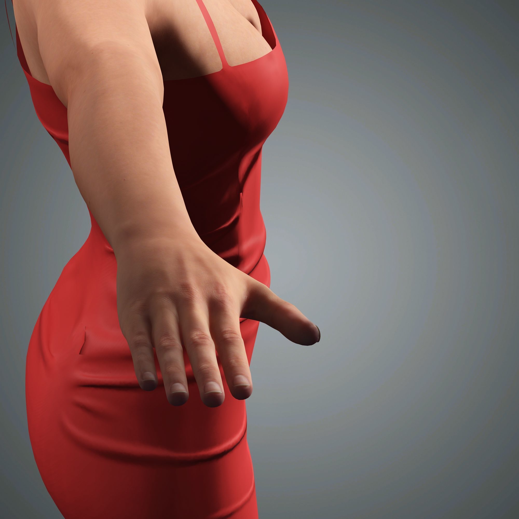 Rosie Huntington Character 3D Model Low-poly 3D model_18