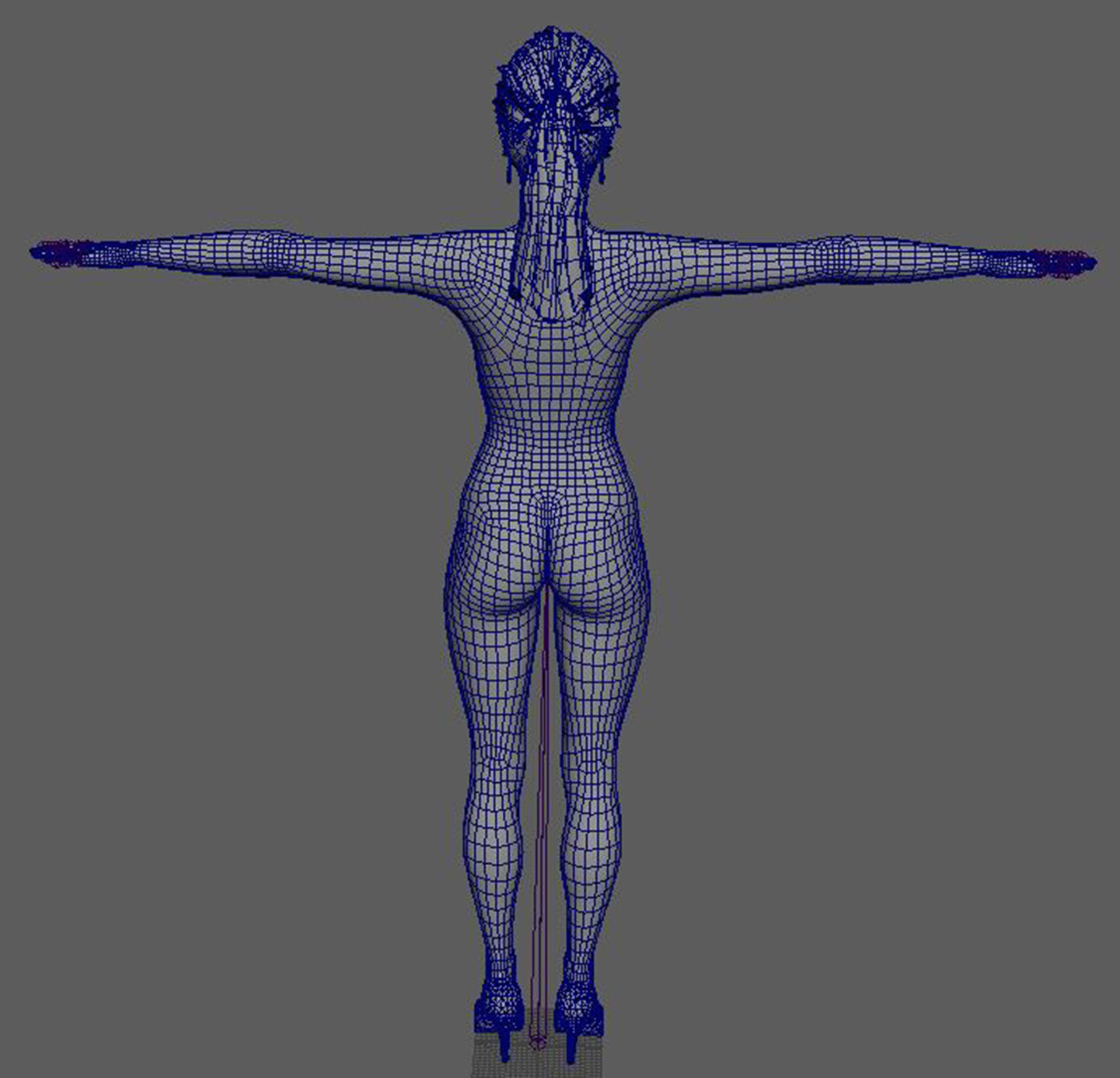 Rosie Huntington Character 3D Model Low-poly 3D model_23