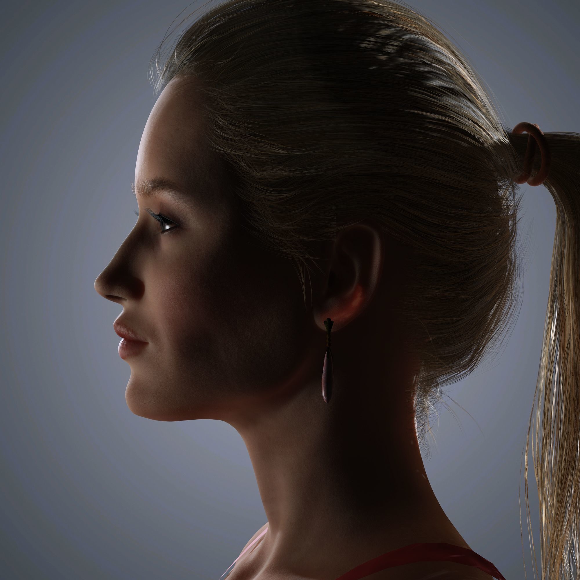 Rosie Huntington Character 3D Model Low-poly 3D model_4