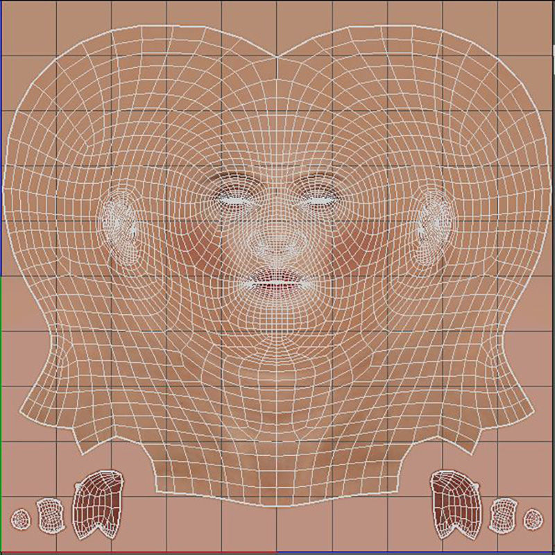 Rosie Huntington Character 3D Model Low-poly 3D model_19