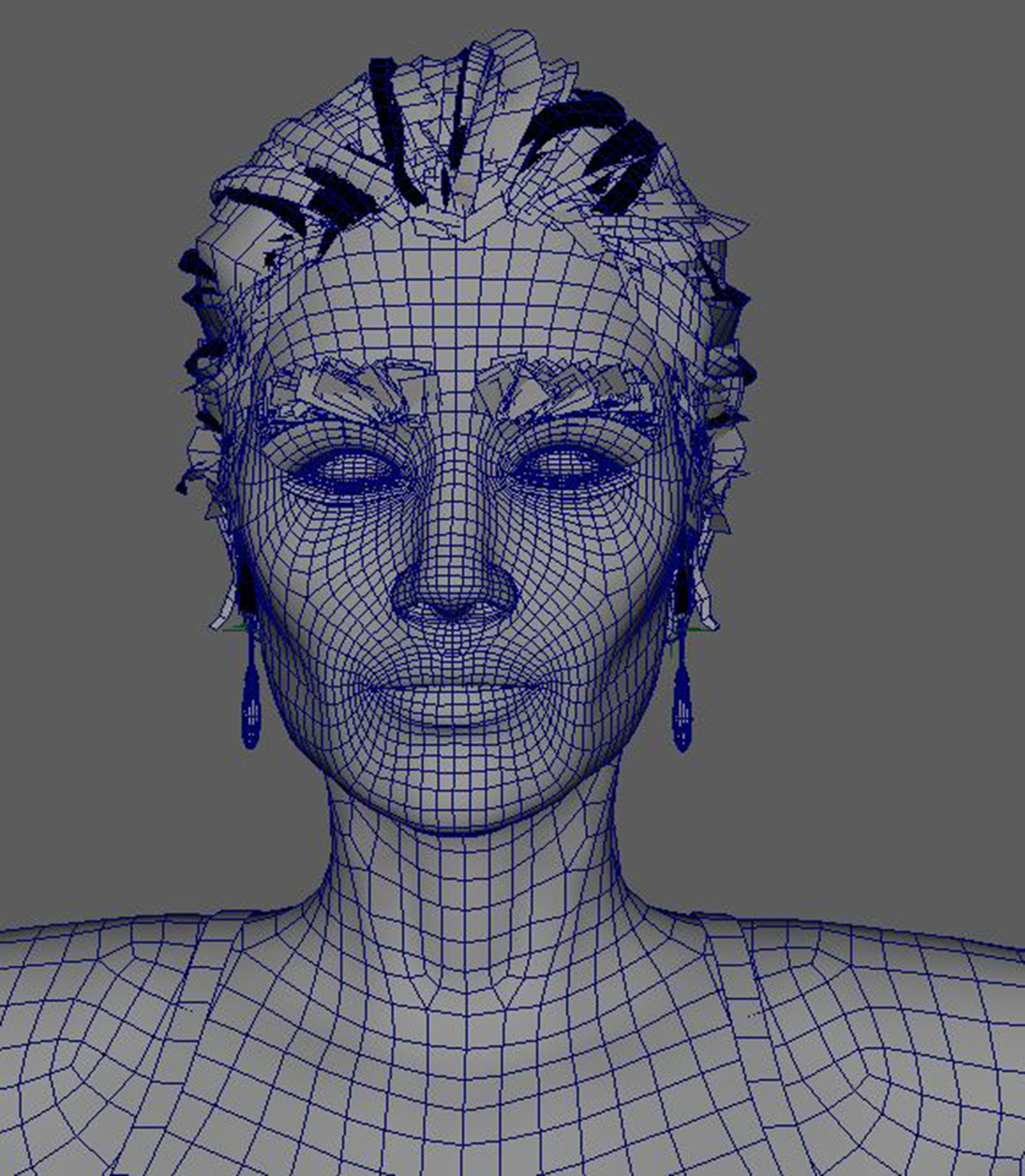 Rosie Huntington Character 3D Model Low-poly 3D model_20