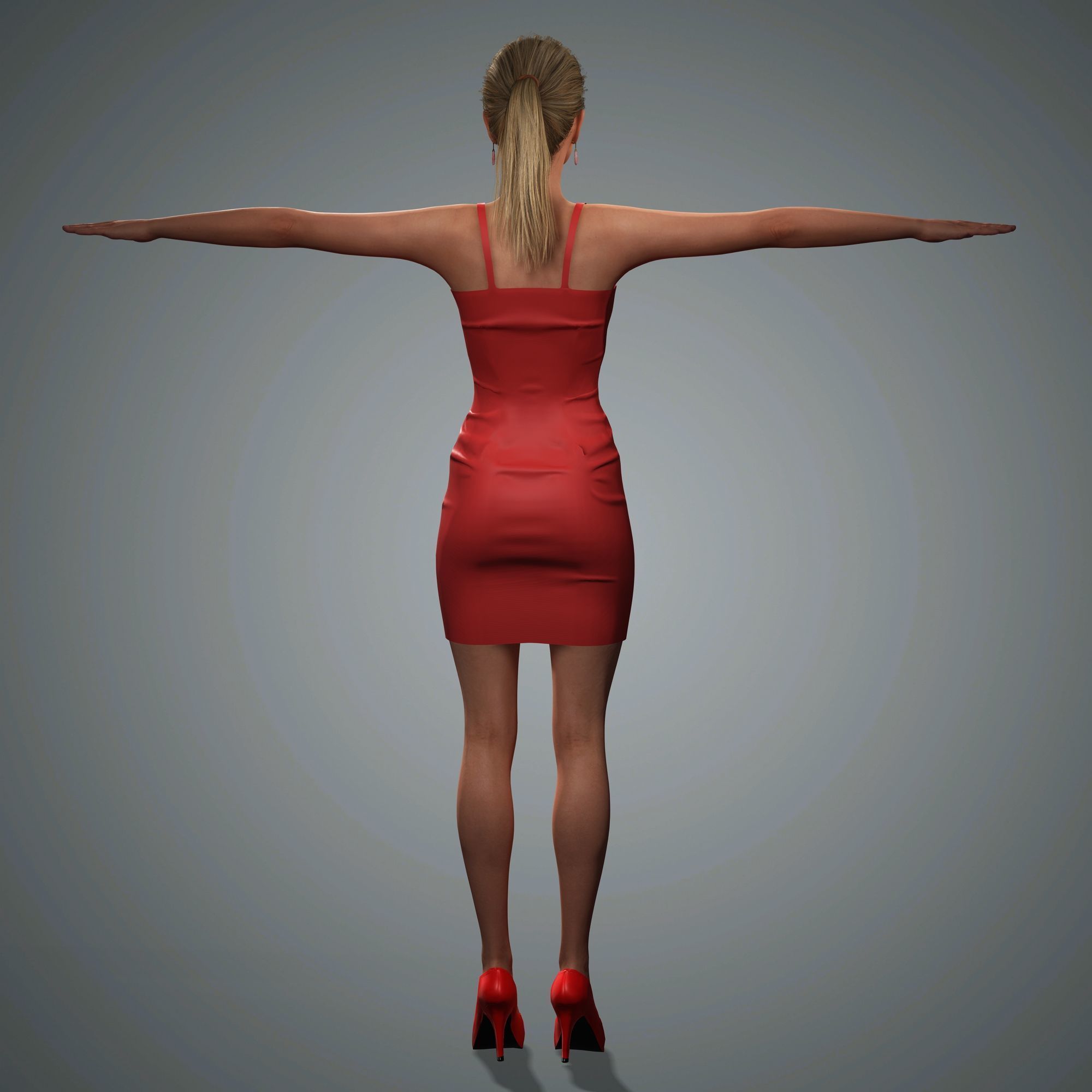 Rosie Huntington Character 3D Model Low-poly 3D model_13