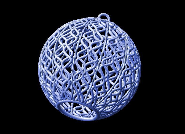 Christmas Tree Ball Decoration 3D print model_3