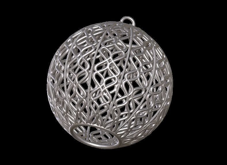 Christmas Tree Ball Decoration 3D print model_4