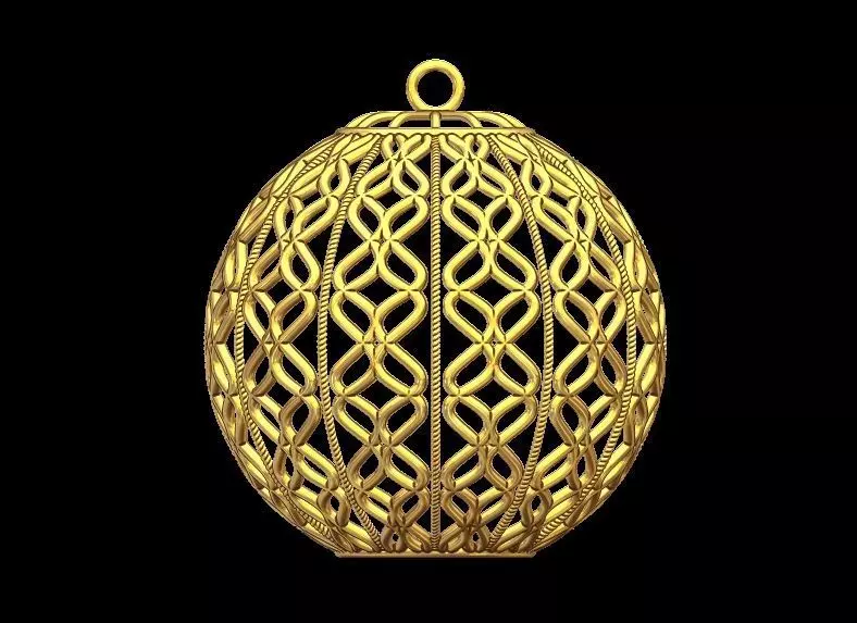 Christmas Tree Ball Decoration 3D print model_0