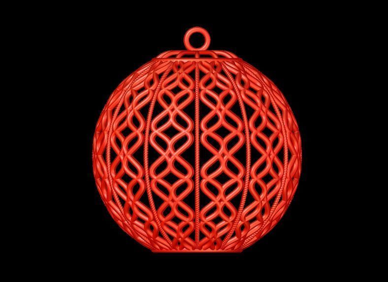 Christmas Tree Ball Decoration 3D print model_11