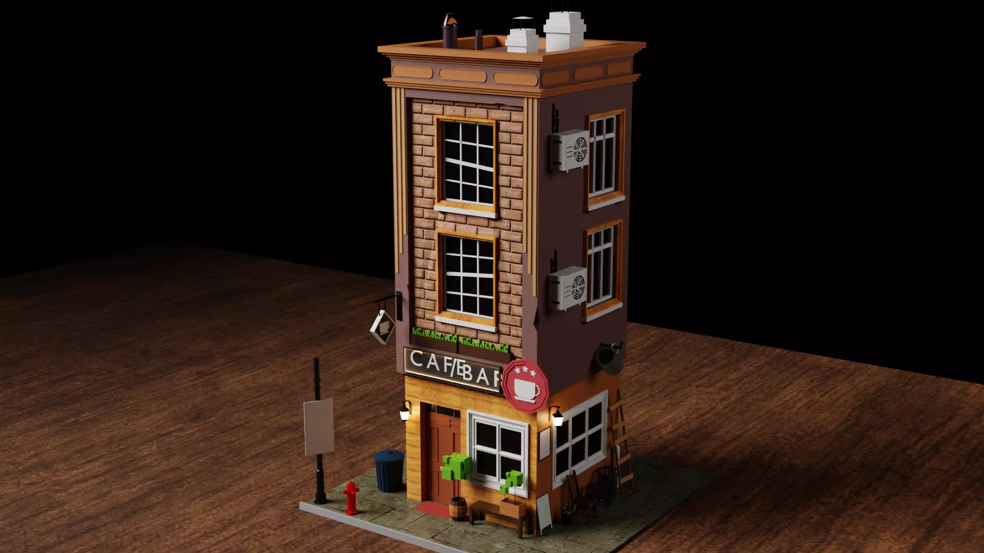 Building 3D Model Free 3D model