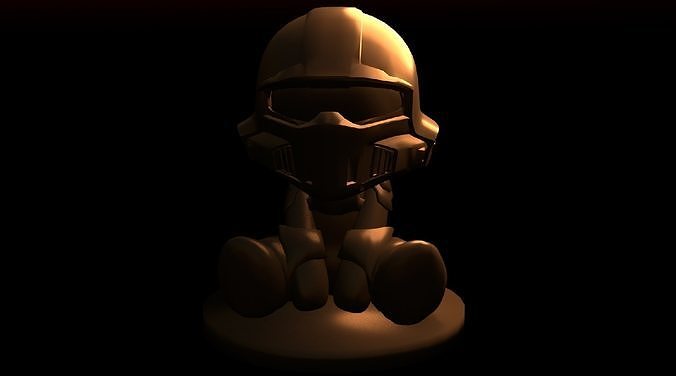 Helldiver Chibi 3D model