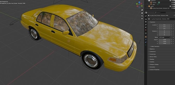 1998 Ford Crown Victoria 3D Model Free 3D model
