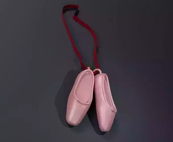 Ballerina Shoes Keychain 3D print model