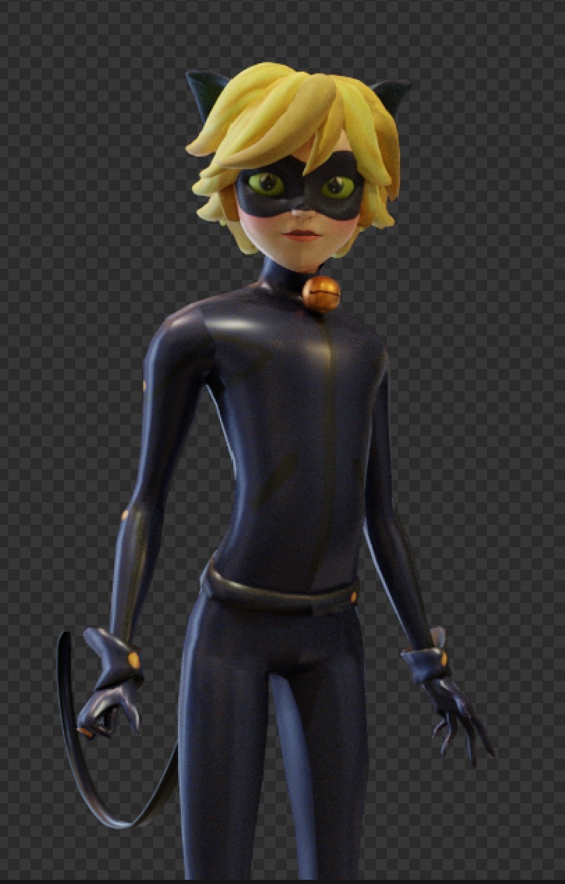 Cat Noir Miraculous Low Poly Low-poly 3D model_19
