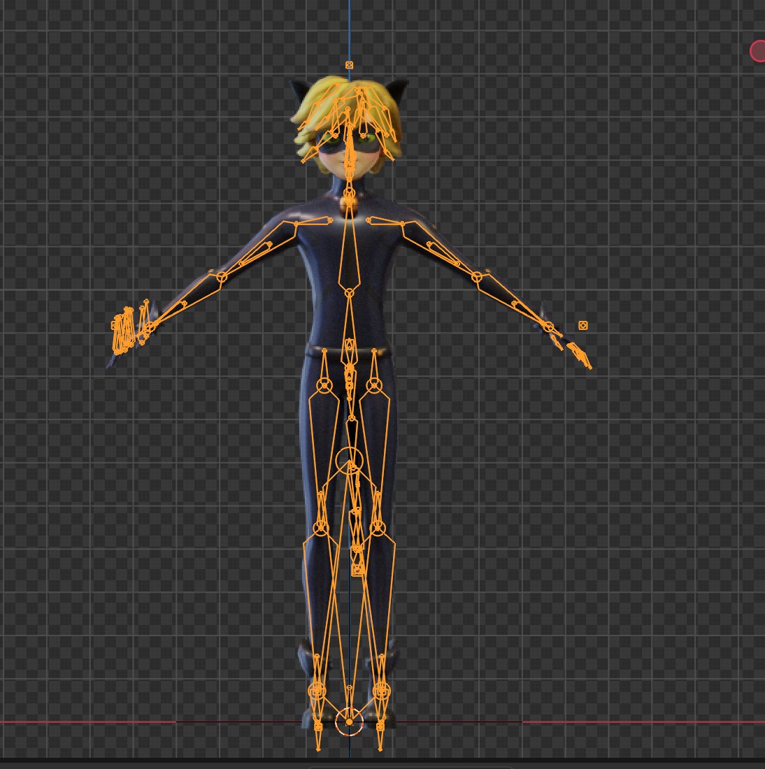 Cat Noir Miraculous Low Poly Low-poly 3D model_7