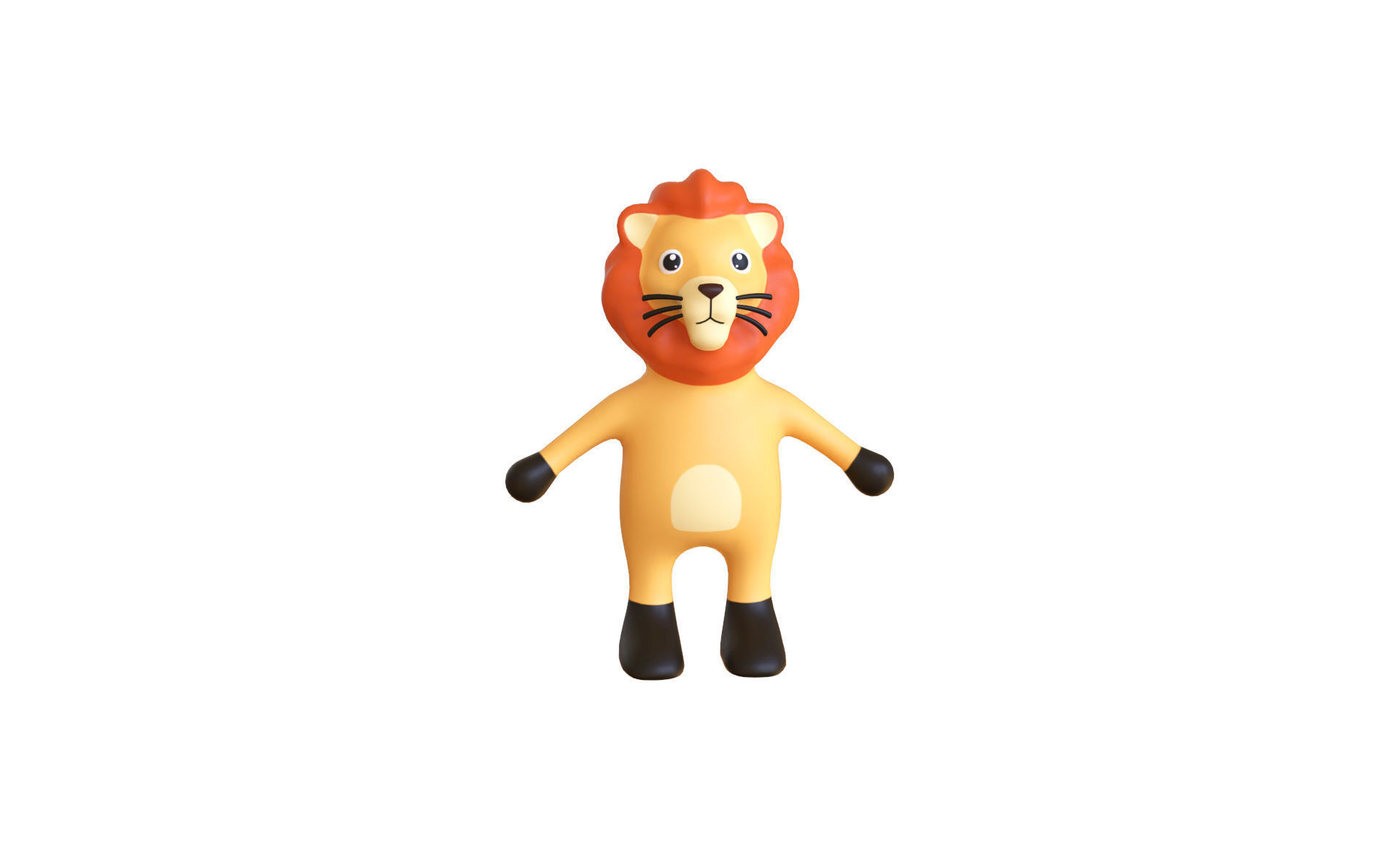 High-Quality 3D Cute Lion - Animated for Games  Low-poly 3D model_12