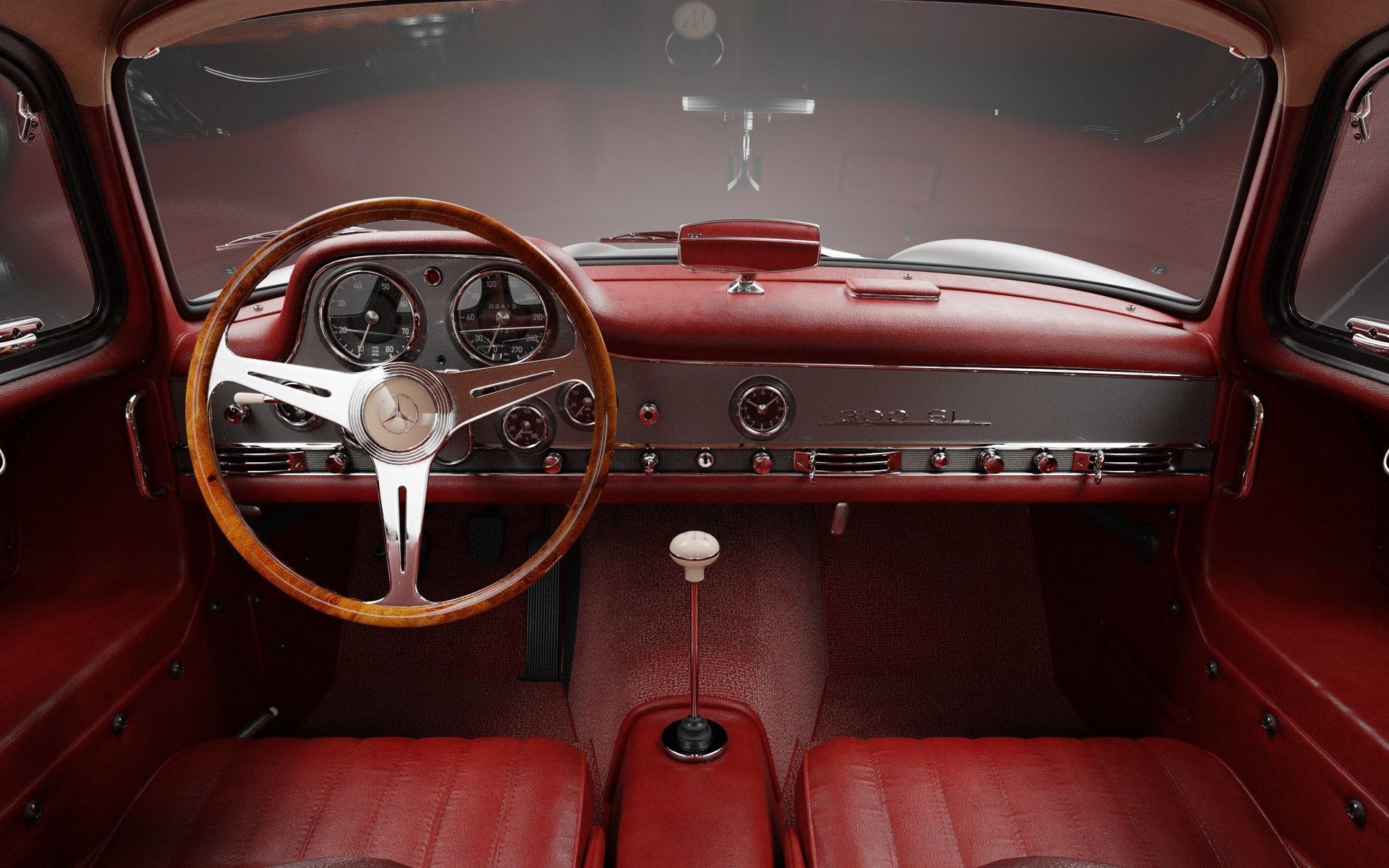 1954 Mercedes 300SL 3D model_8