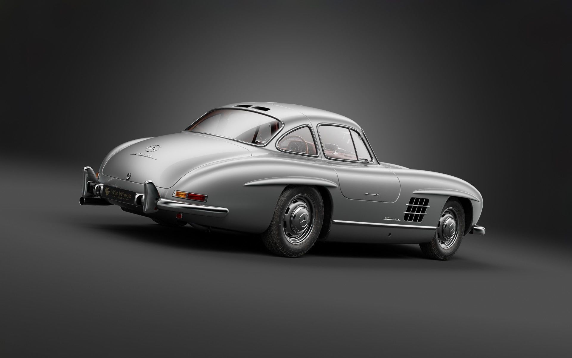 1954 Mercedes 300SL 3D model_3