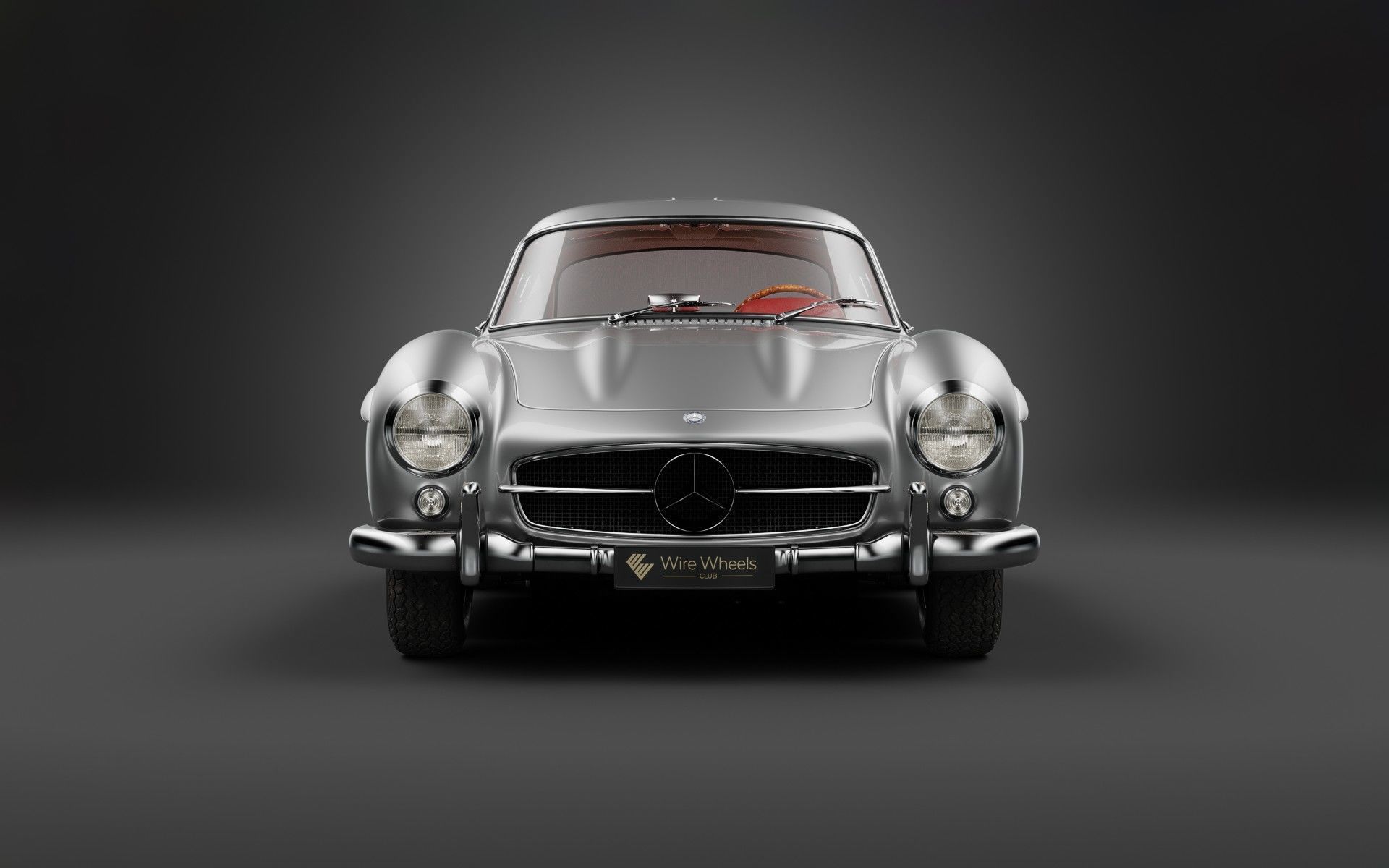 1954 Mercedes 300SL 3D model_5