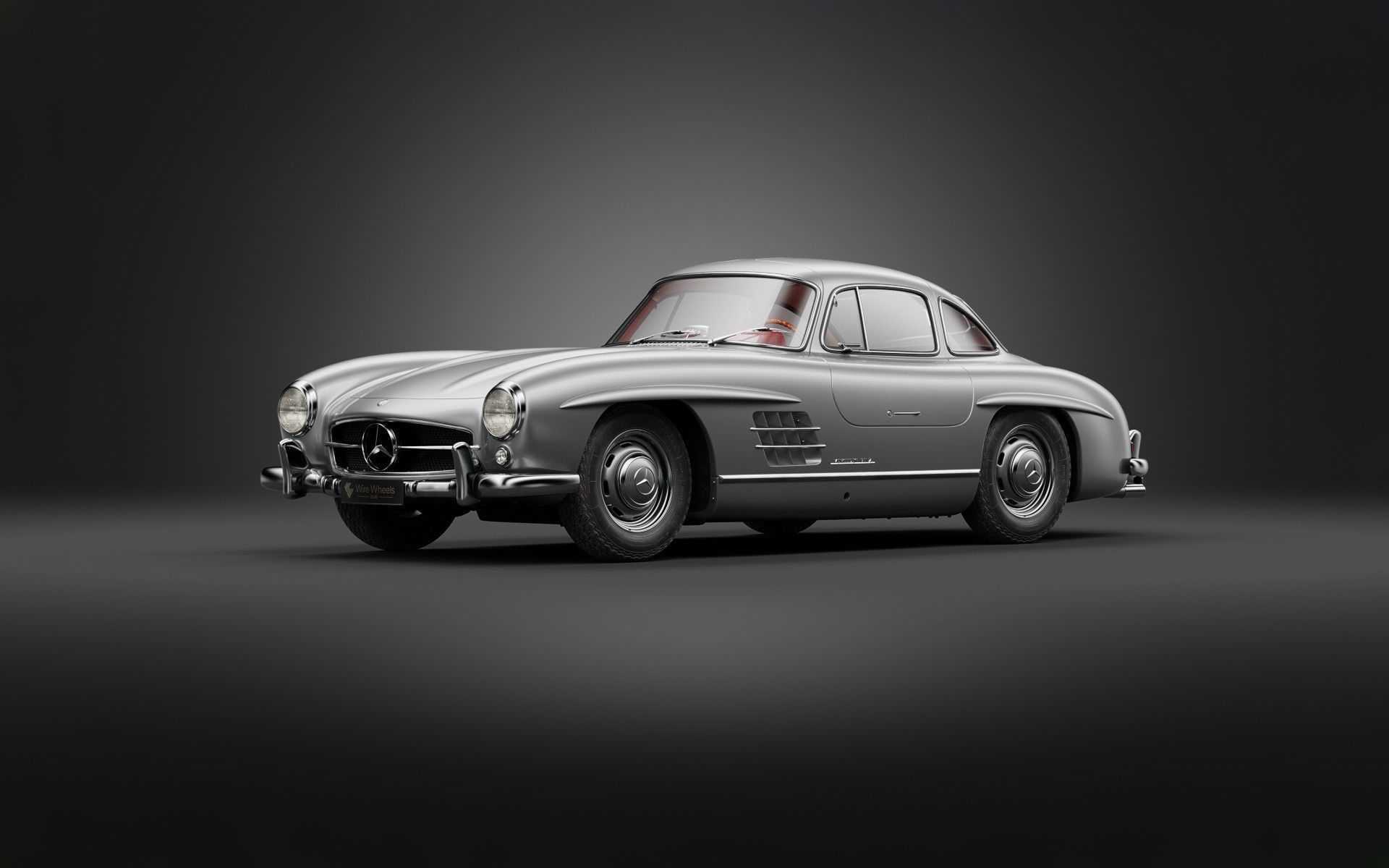 1954 Mercedes 300SL 3D model_1