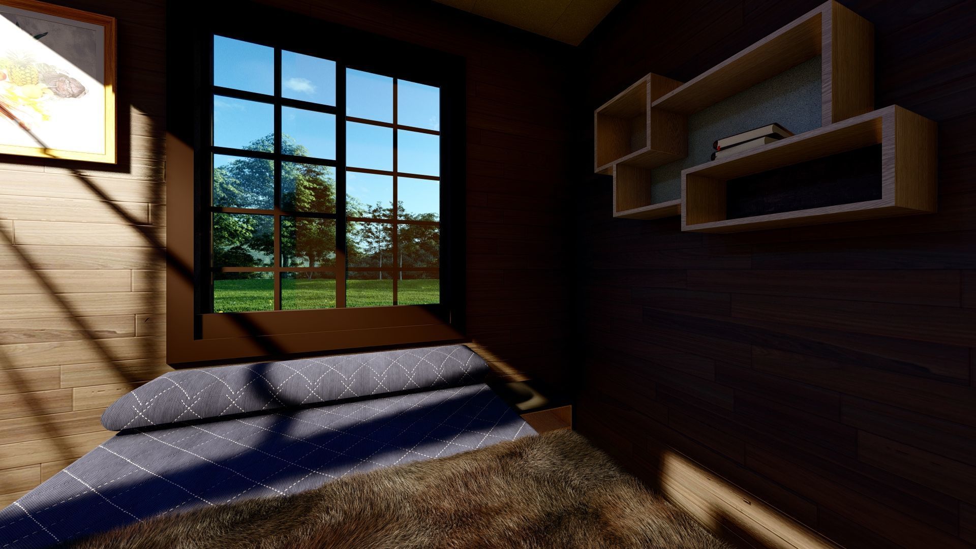 Tiny House Model  Low-poly 3D model_5