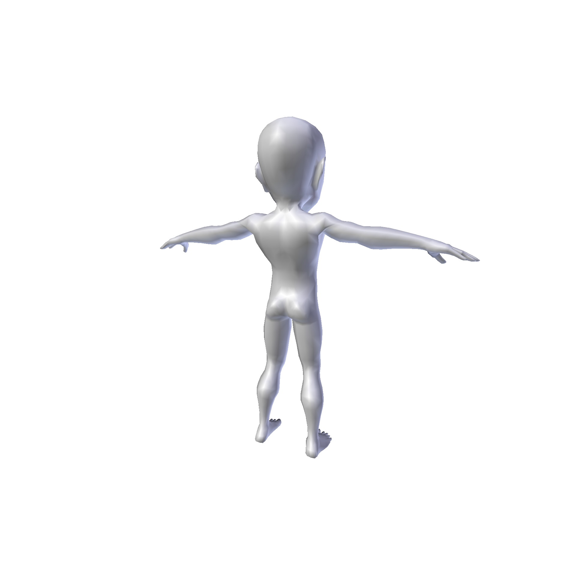 Anime Boy 0 99m basemesh Low-poly 3D model_4