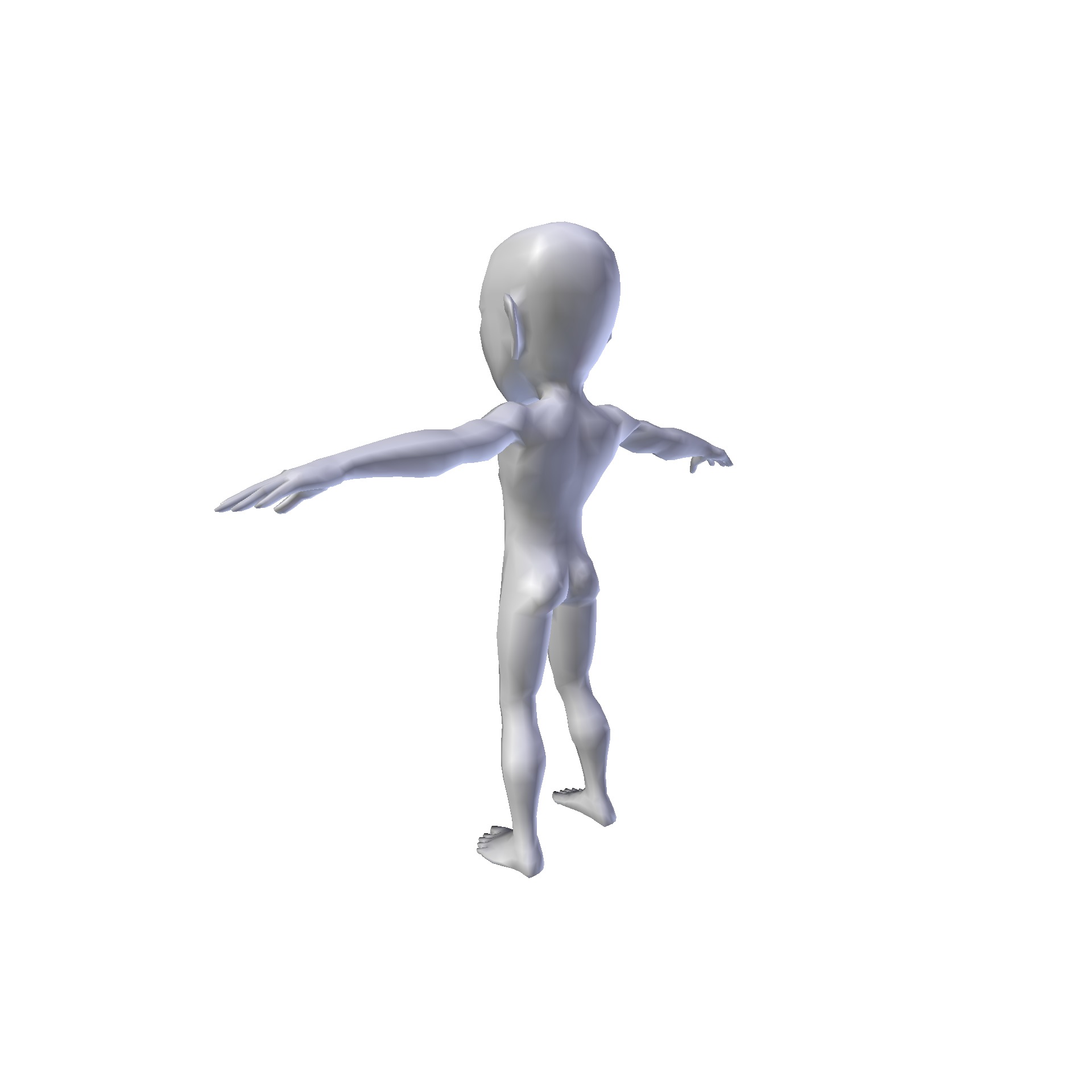 Anime Boy 0 99m basemesh Low-poly 3D model_5