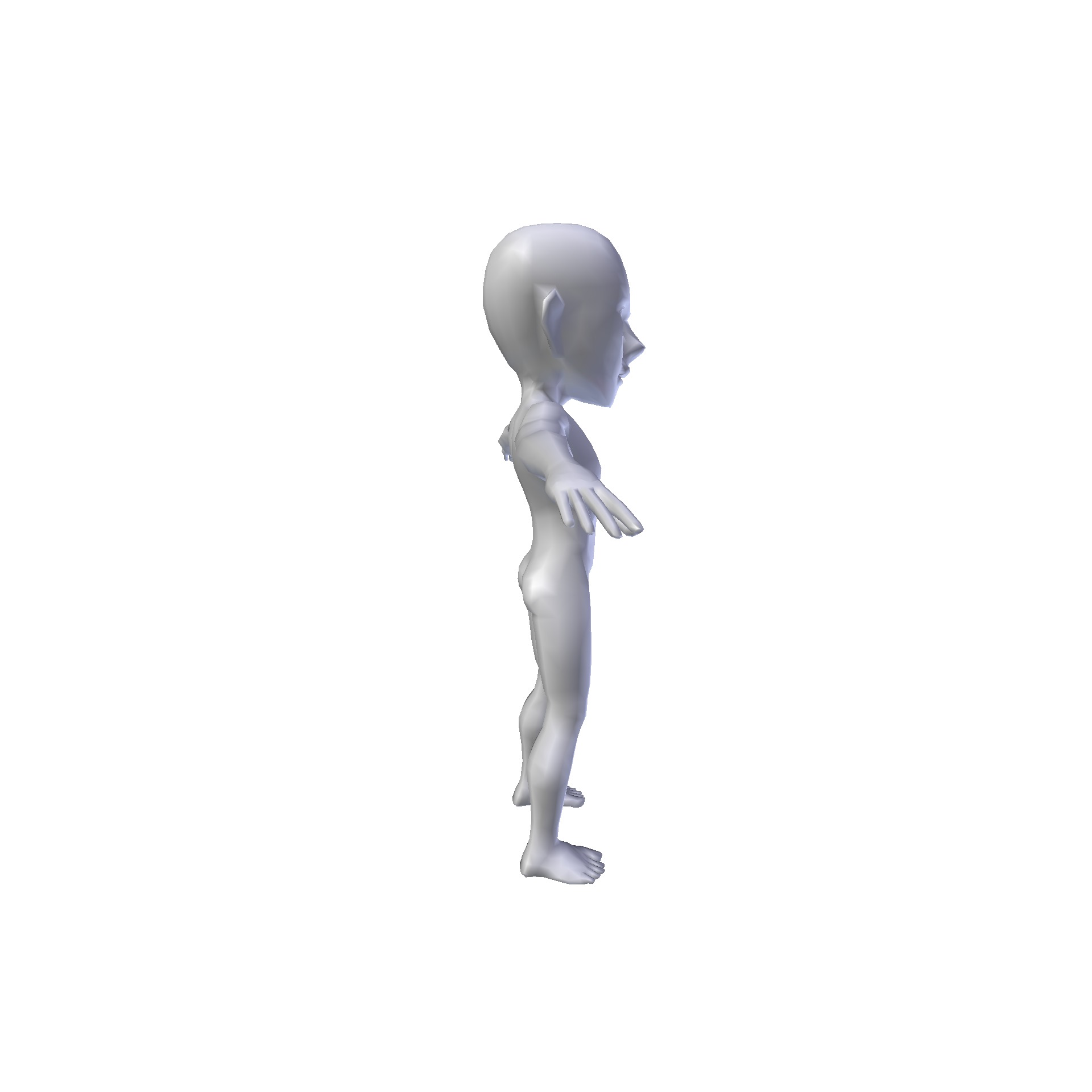 Anime Boy 0 99m basemesh Low-poly 3D model_3