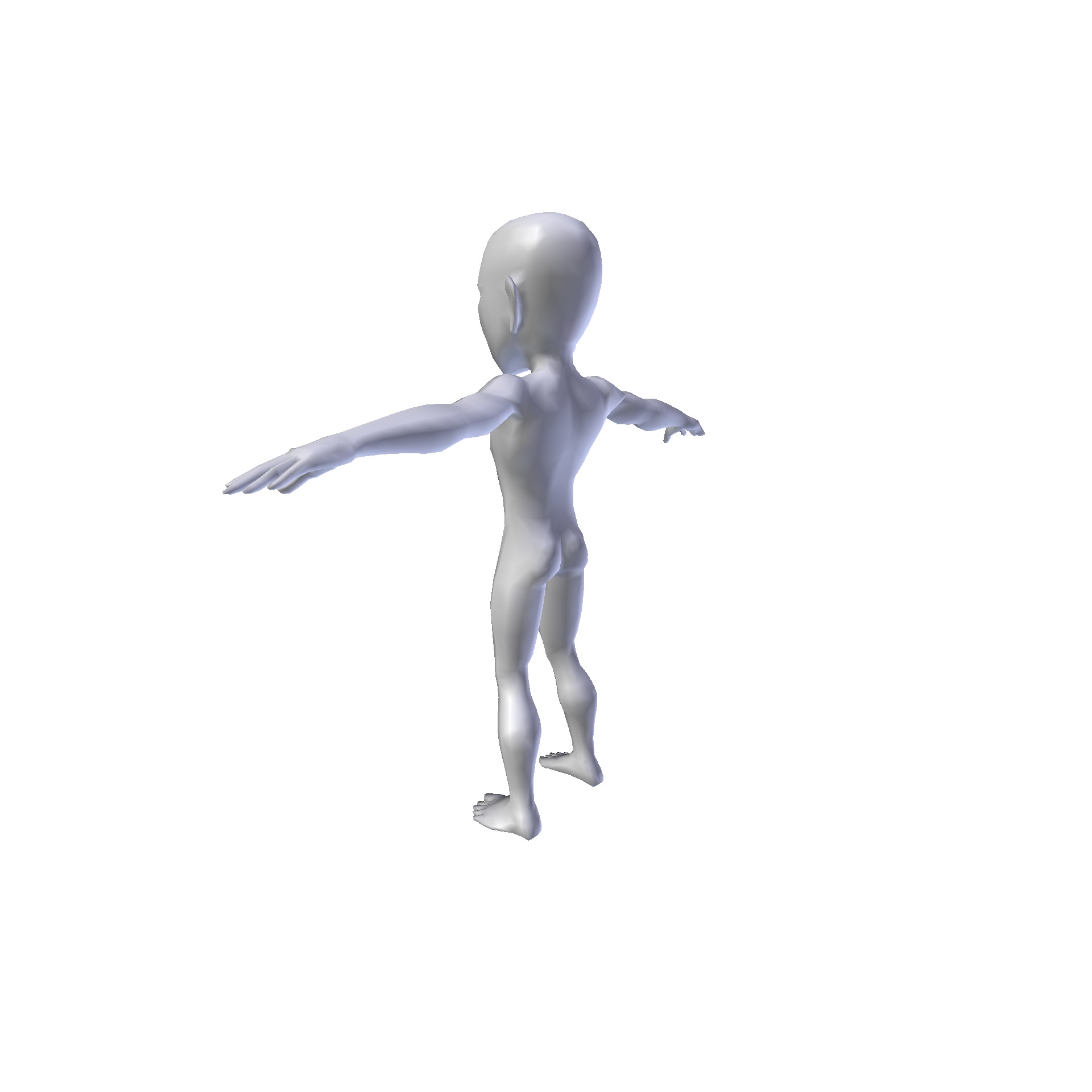 Anime Boy 1 11m basemesh Low-poly 3D model_5