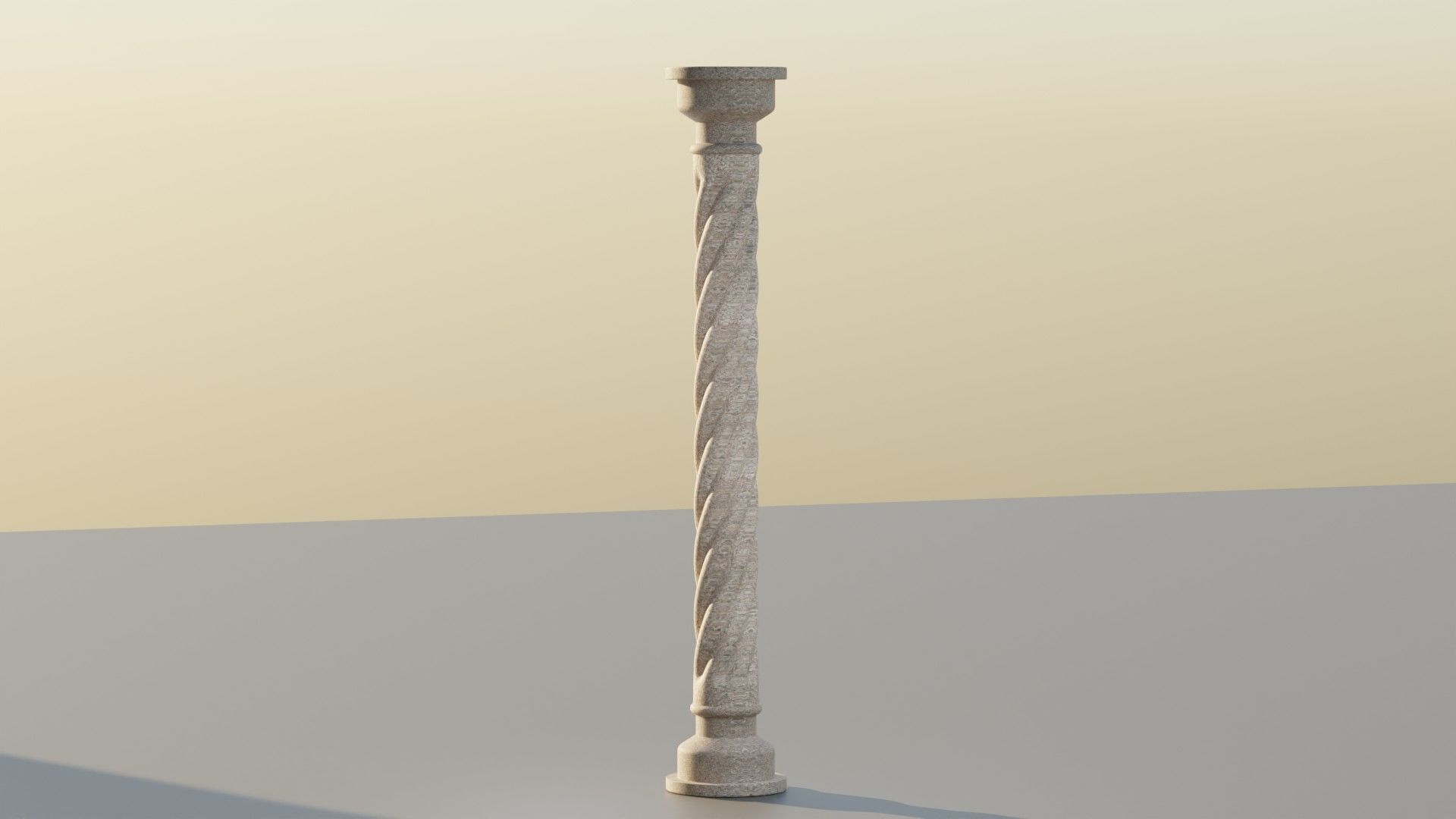 Twisted Coloumn 3D model_4