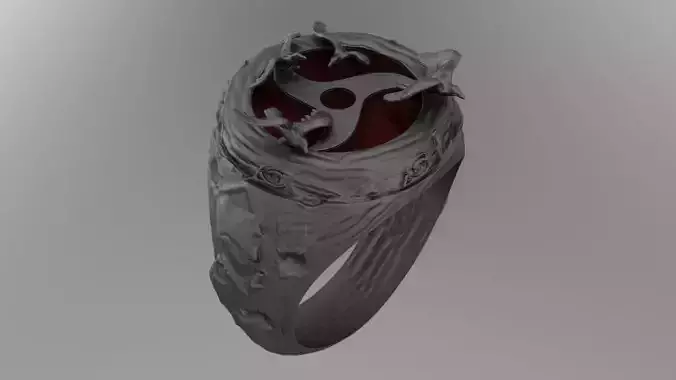 Itachi Uchiha eye Mangekyo Sharingan ring 3D print model
