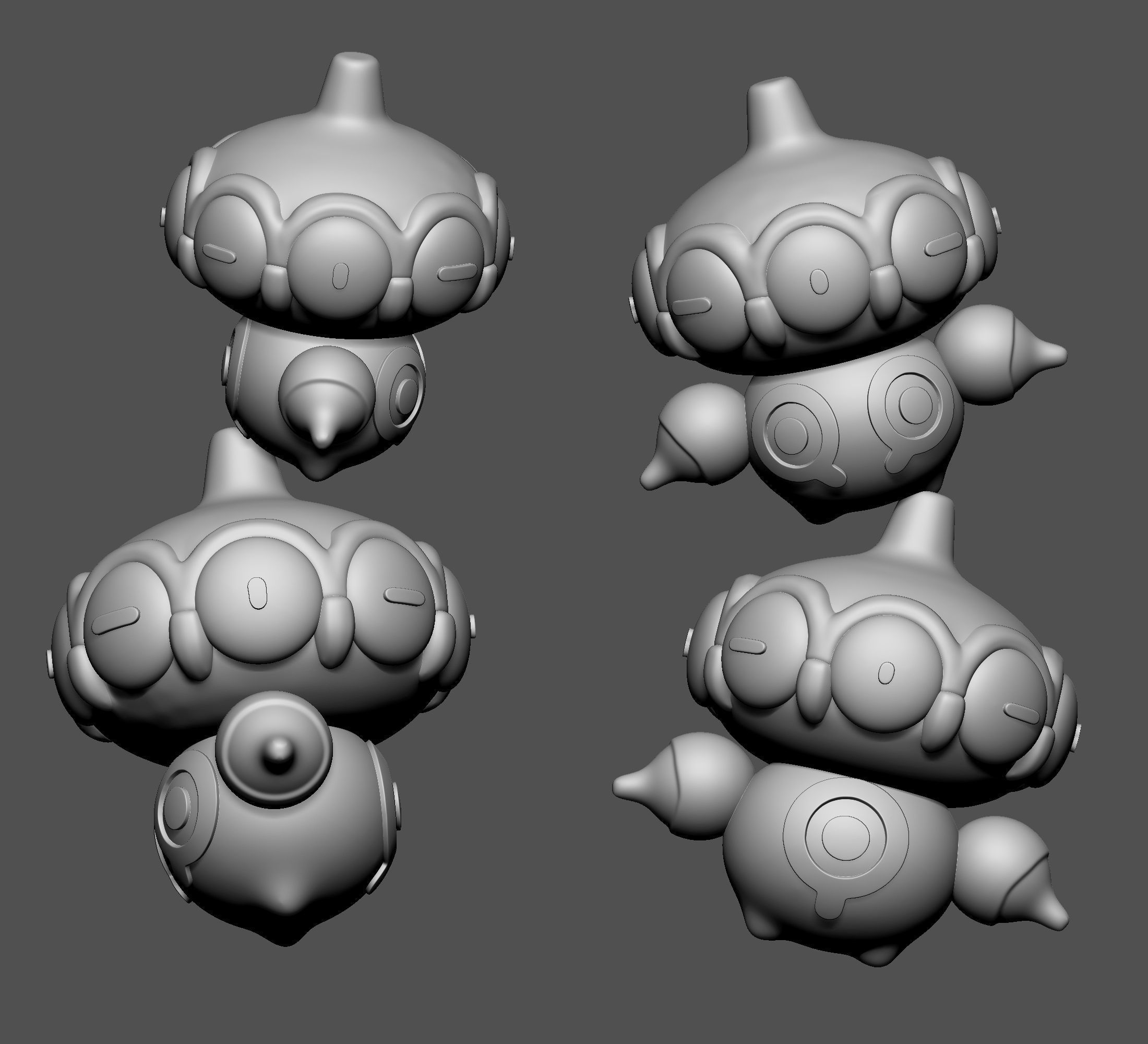 Pokemon - Claydol wih 2 poses 3D print model_8