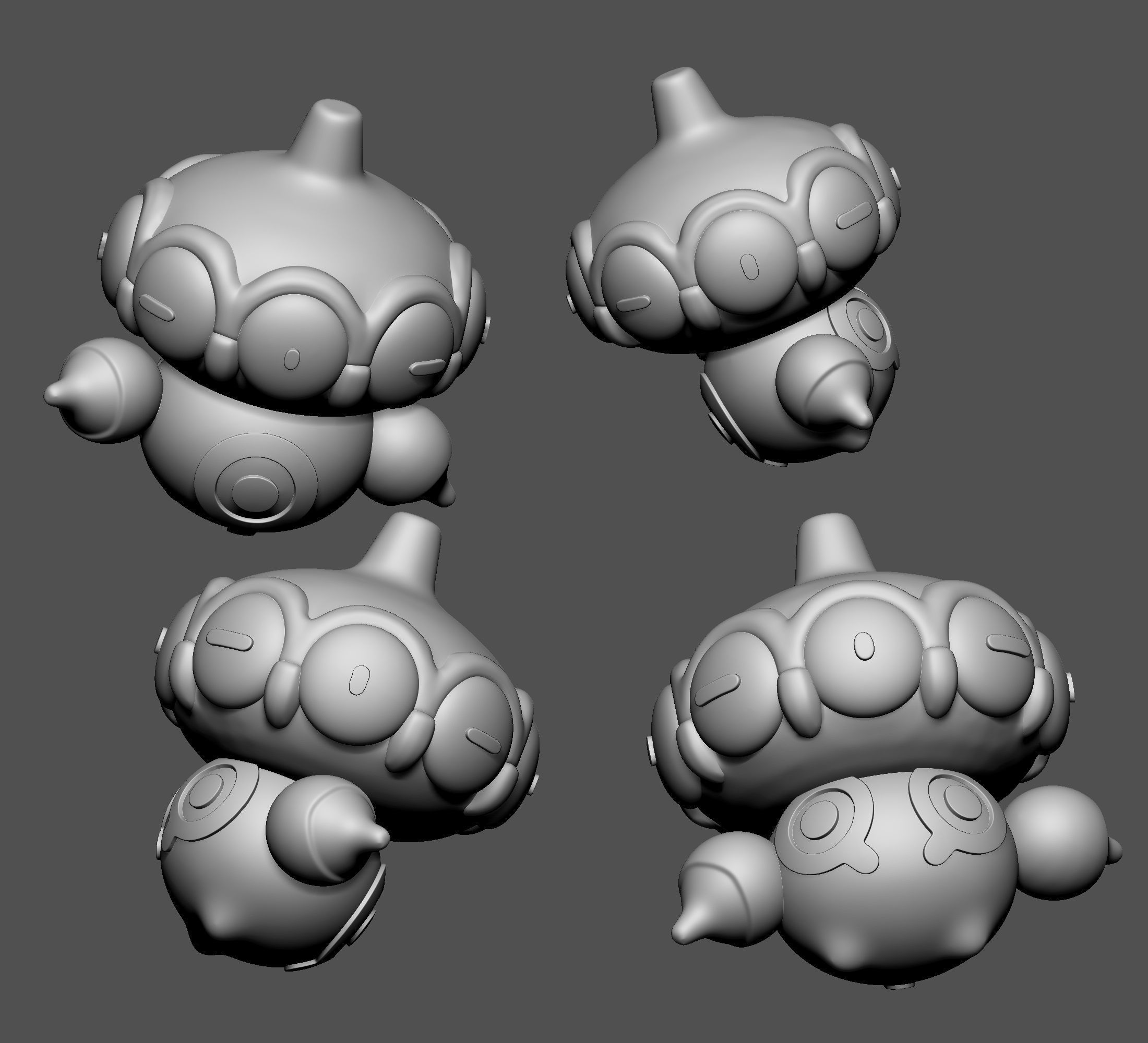 Pokemon - Claydol wih 2 poses 3D print model_10