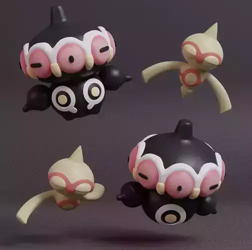 Pokemon - Baltoy and Claydol 3D print model