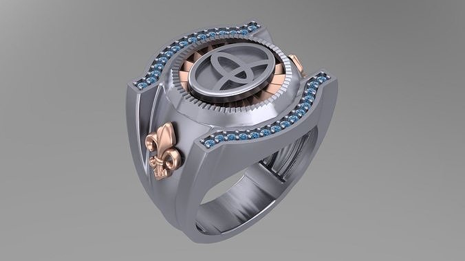 6 parts rings not all smooth 3D print model