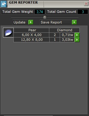 three stone engagement ring  3D print model_6