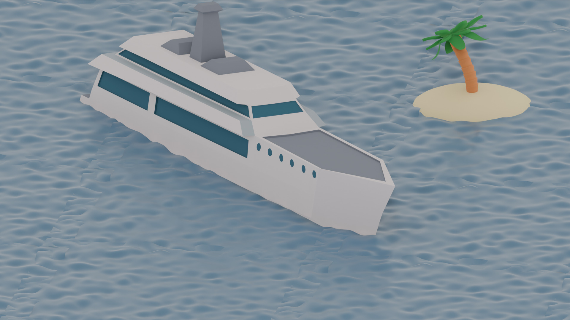 Low-Poly ships  Low-poly 3D model_13