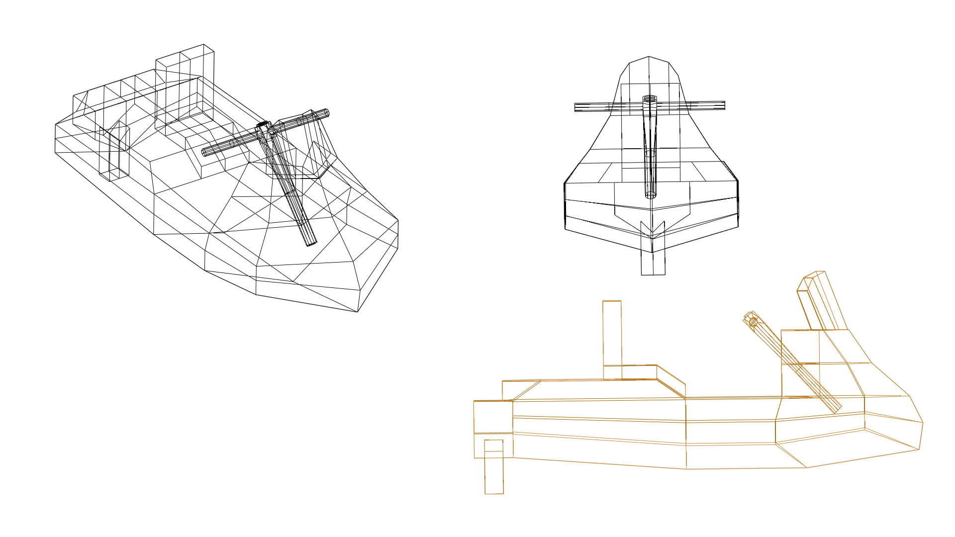 Low-Poly ships  Low-poly 3D model_9