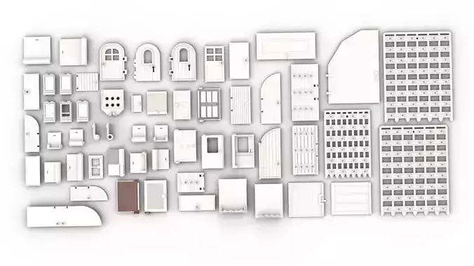 PixelBricks3D - LEGO Door Pack