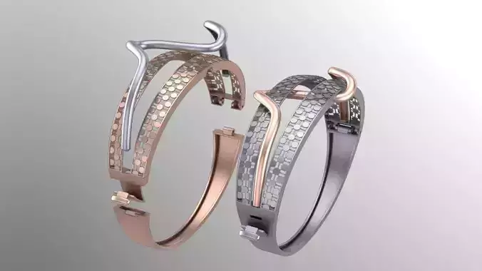 2nd multi pieces facet fusion bracelet